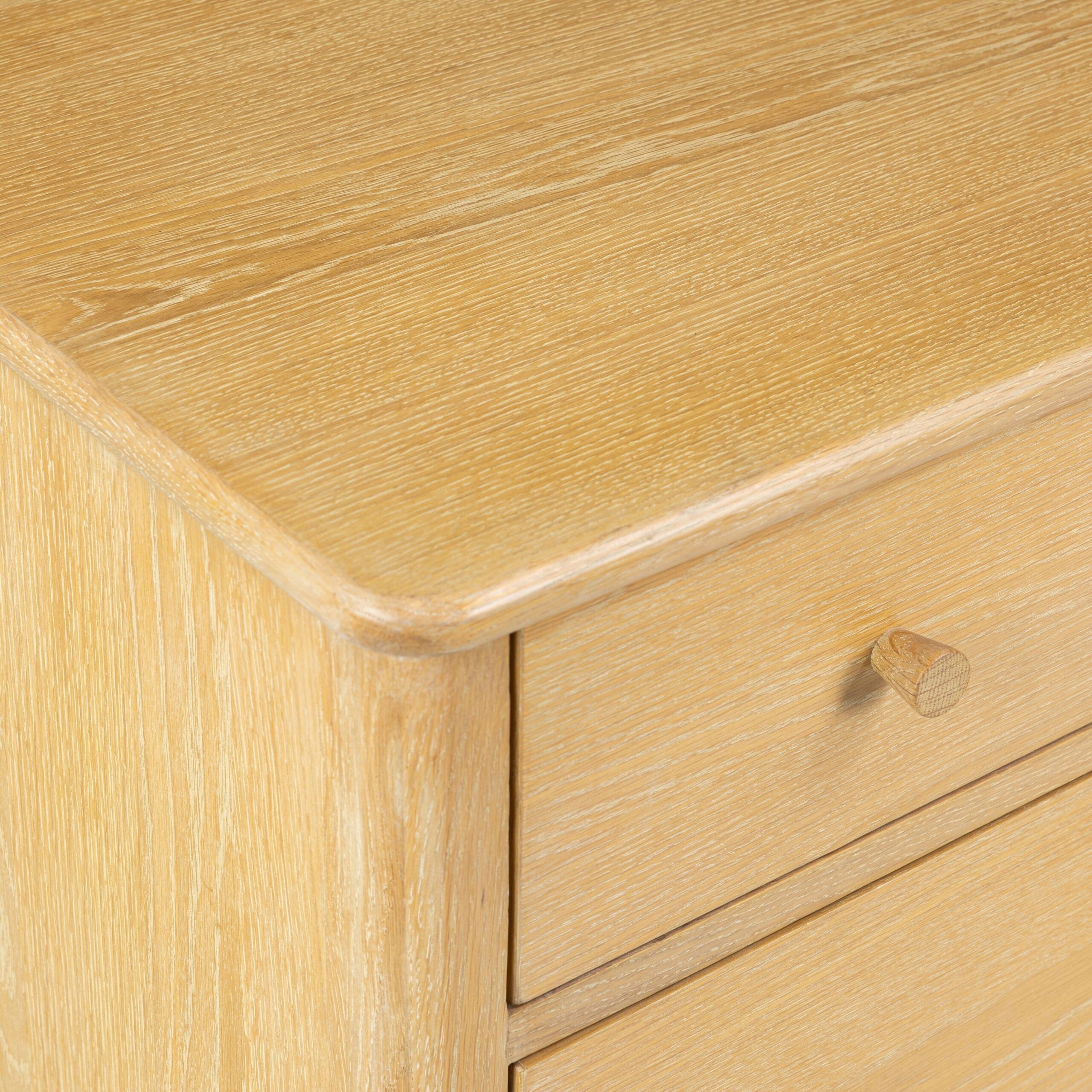 Wrenley Nordic Oak 6 Drawer Wide Chest - Image 9