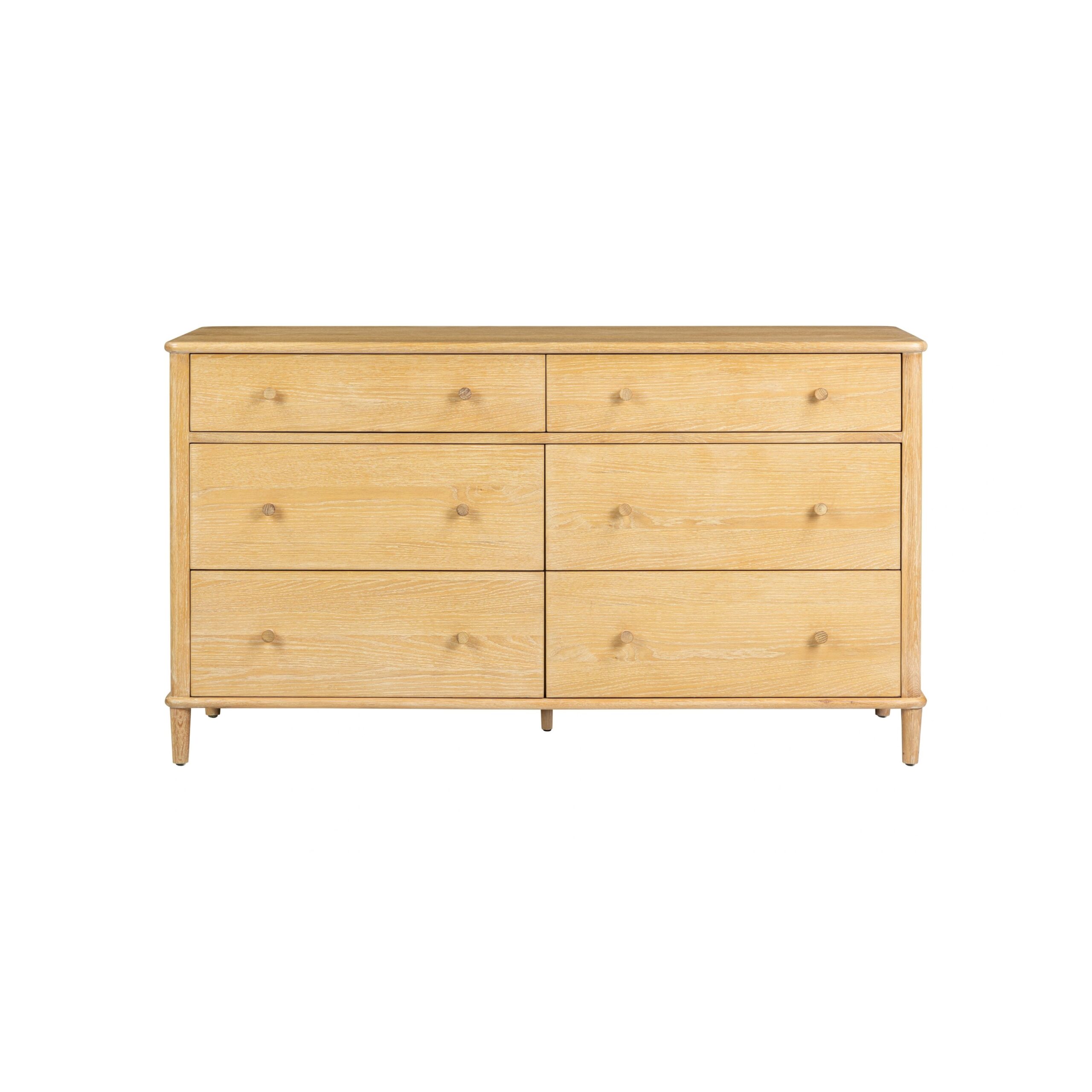 Wrenley Nordic Oak 6 Drawer Wide Chest