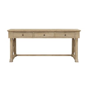 White Wash Cross Leg Console Table