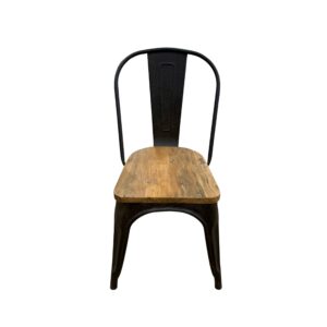 Industrial Metal & Reclaimed Elm Dining Chair
